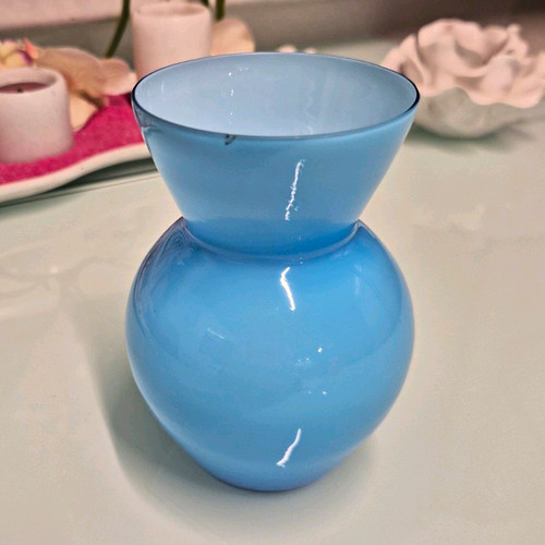 Vintage opalglas vase - opalglas,