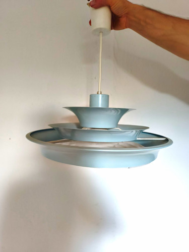 Retro pendelleuchte innen - retro, blau