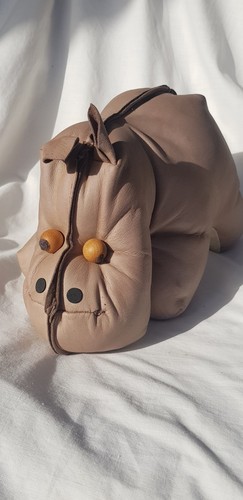 Vintage leder hippo - ,