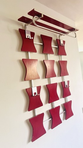 60er 70er wand garderobe coat - wand,